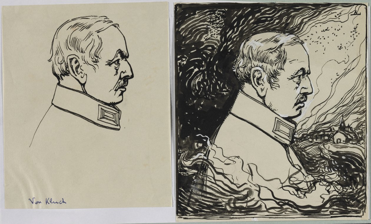 Af Kluck, 1914. af Auguste Louis Lepère