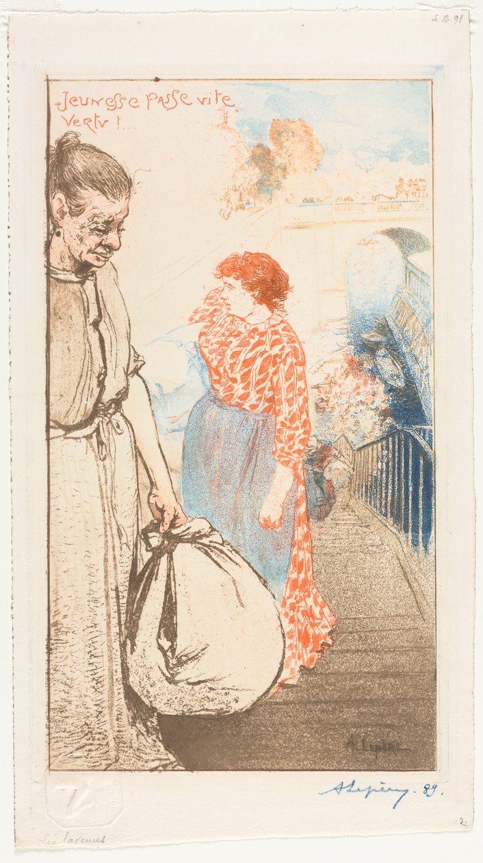 Vaskekvinder af Auguste Louis Lepère