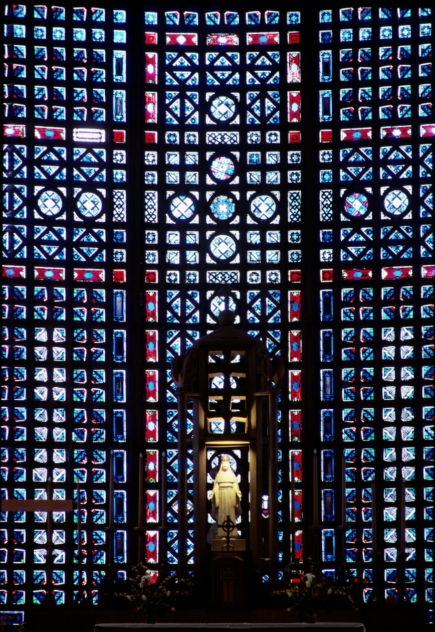 Art Deco-væg (farvet glas) af Auguste Perret