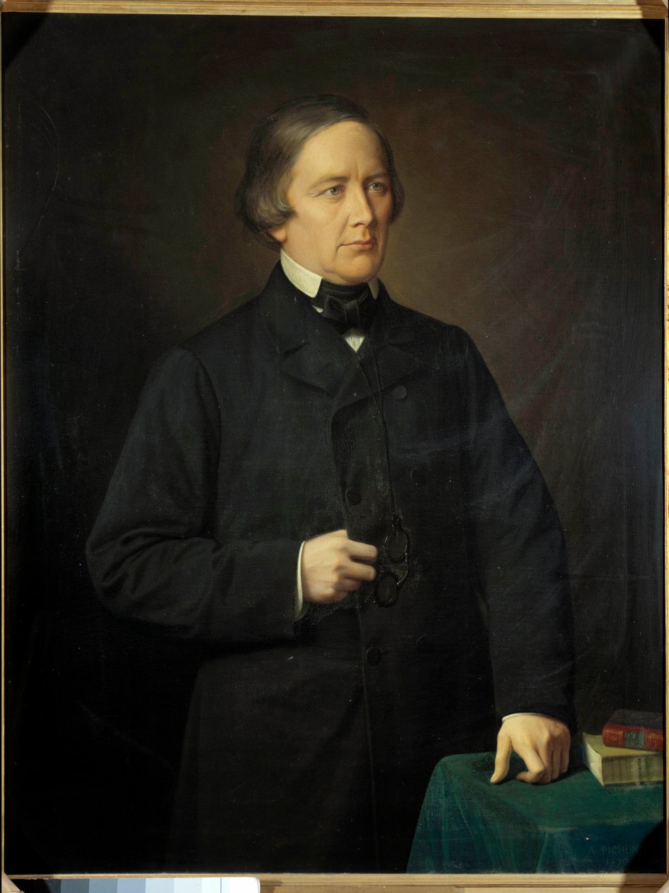 Portræt af Charles Forbes, greve af Montalembert (1810-1870) journalist og politiker Maleri af Auguste Pichon (1805-1900). 1879. af Auguste Pichon