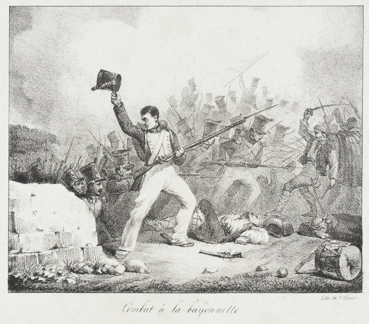 Kamp med bajonet af Auguste Raffet