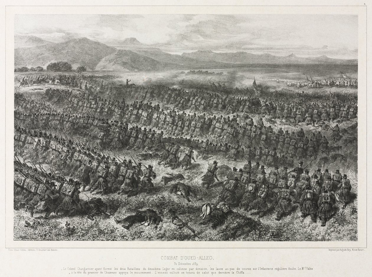 Kampen i Oued-alleg, 31. december 1839 af Auguste Raffet