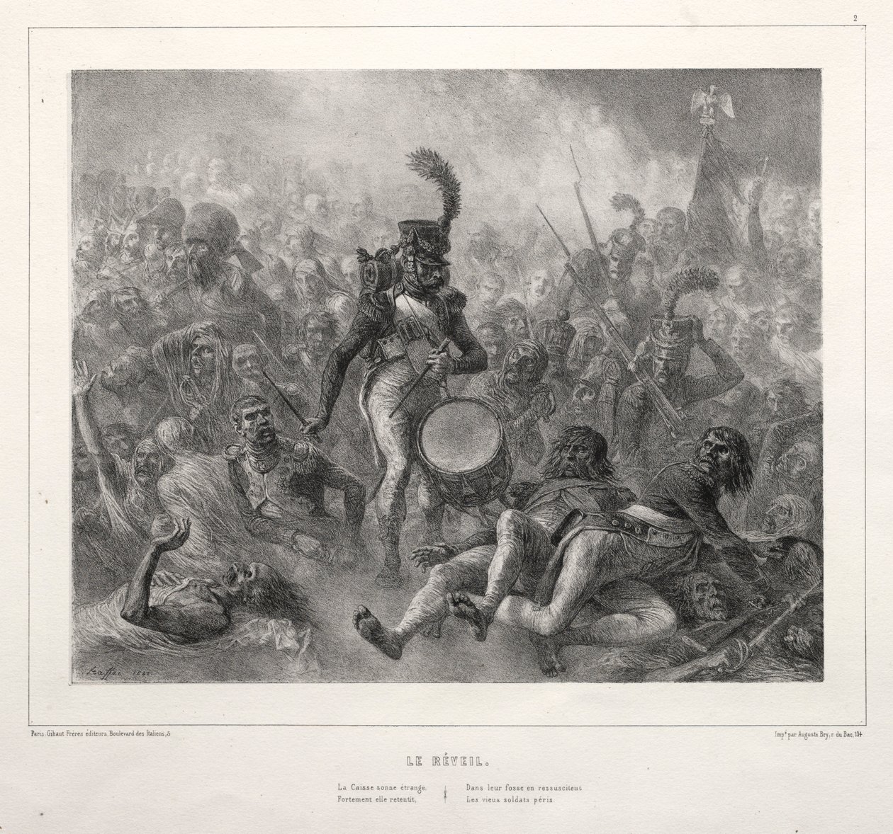 Albummet fra 1832: Reveil, 1832. af Auguste Raffet