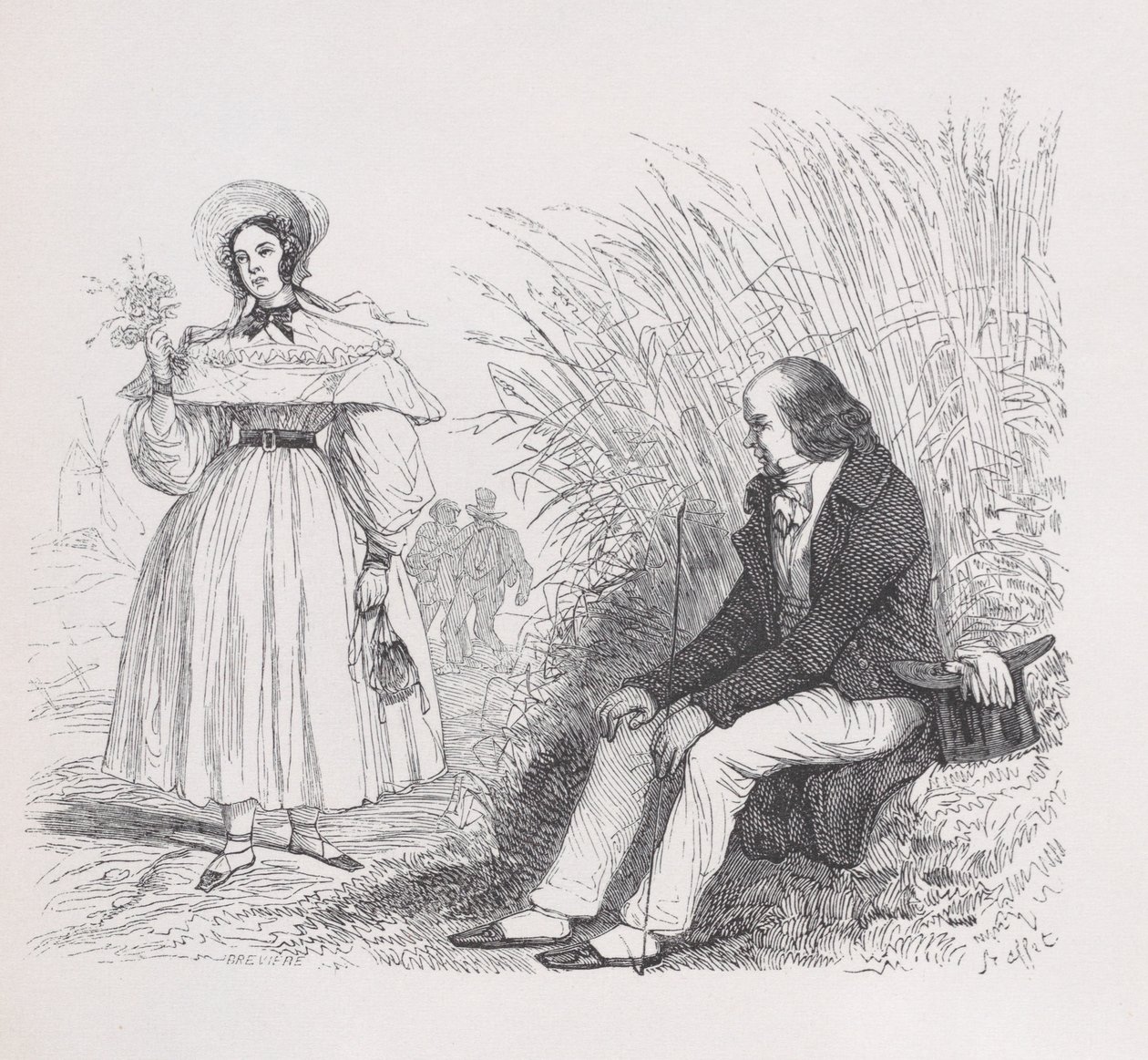 Folkets datter fra Bérangers samlede værker, 1836 af Auguste Raffet