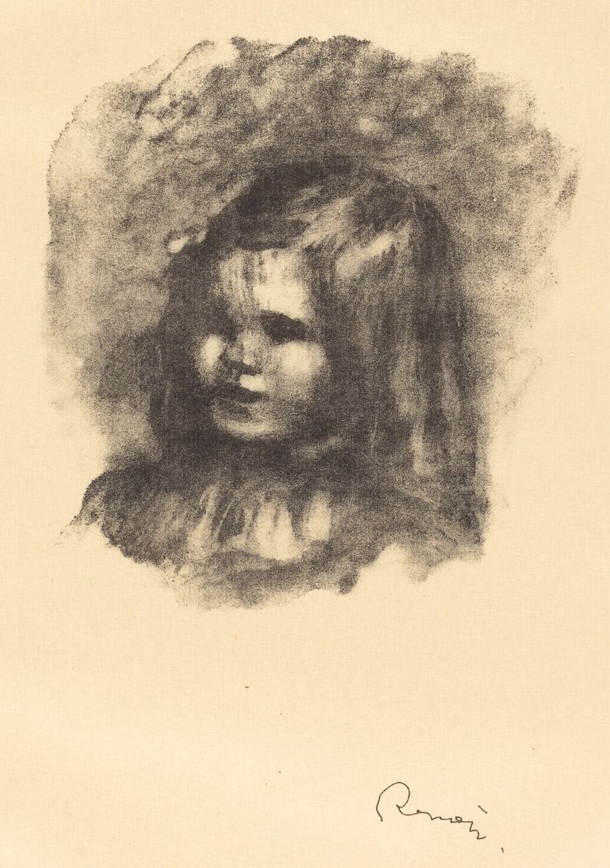 Claude Renoir, drejede til venstre af Auguste Renoir