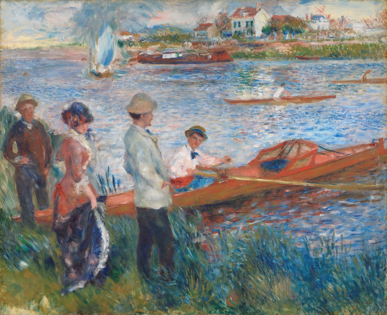 Åremænd i Chatou af Auguste Renoir