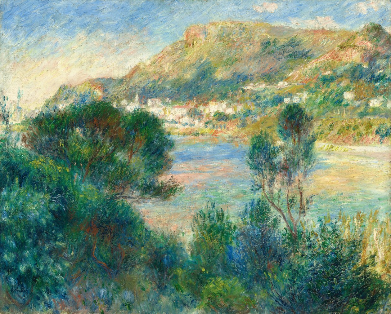 Udsigt over Monte Carlo fra Cap Martin af Auguste Renoir