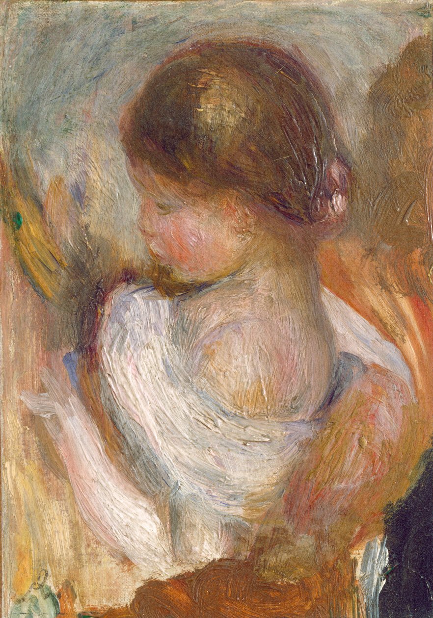 Ung pige læser af Auguste Renoir