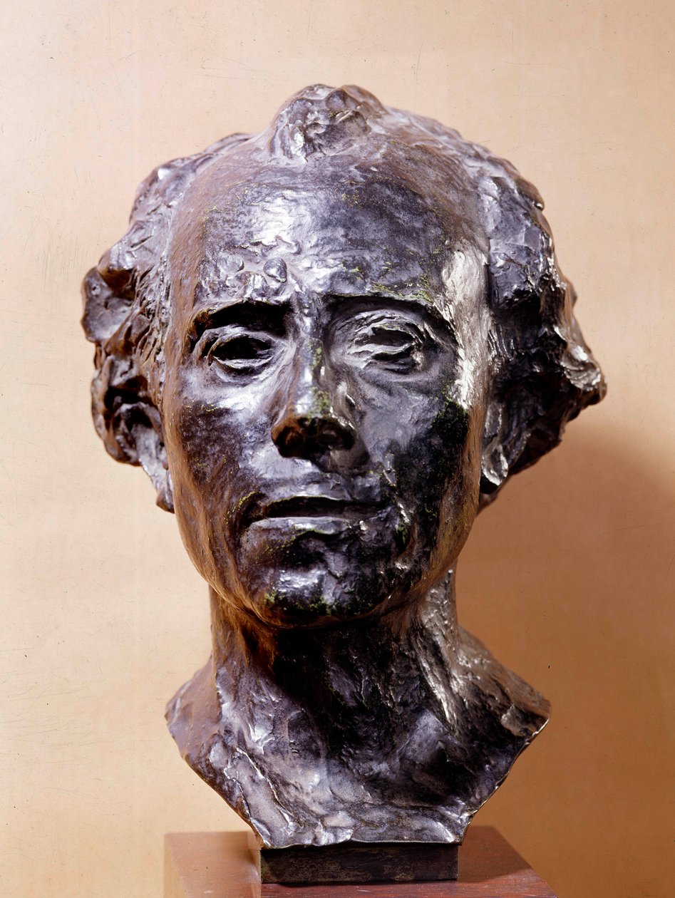Buste af Gustav Mahler (1860-1911) komponist Skulptur af Auguste Rodin (1840-1917) Paris fra det 19. århundrede, Musee Rodin af Auguste Rodin