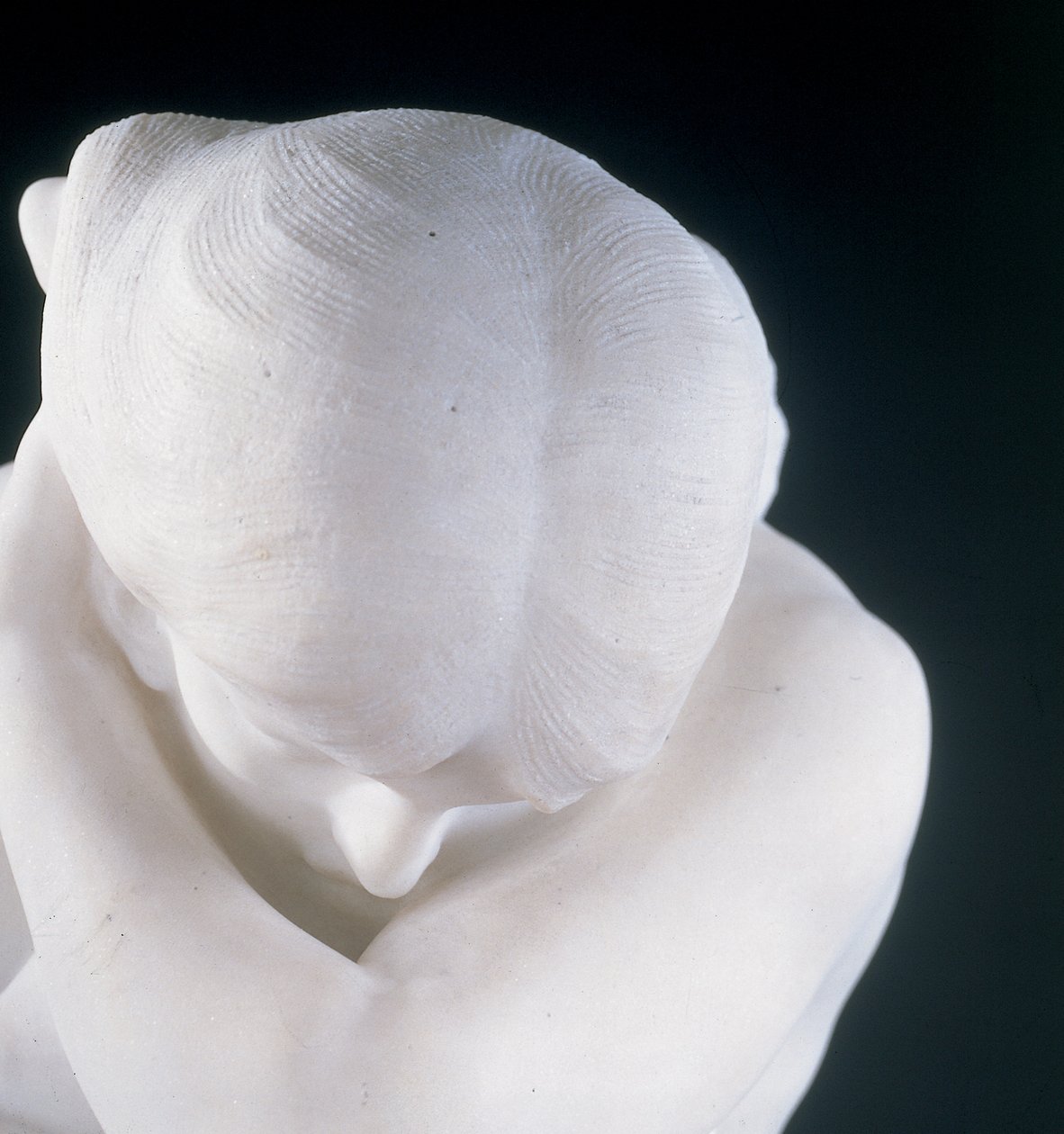 Detalje af Eve After Fishing (beskedenhed), ca. 1897 (marmor) (se også 496172 og 496181) af Auguste Rodin