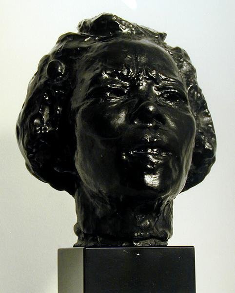 Hanako (bronze) (s/h foto) af Auguste Rodin