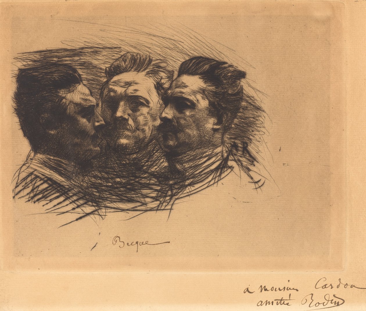 Henry Becque af Auguste Rodin