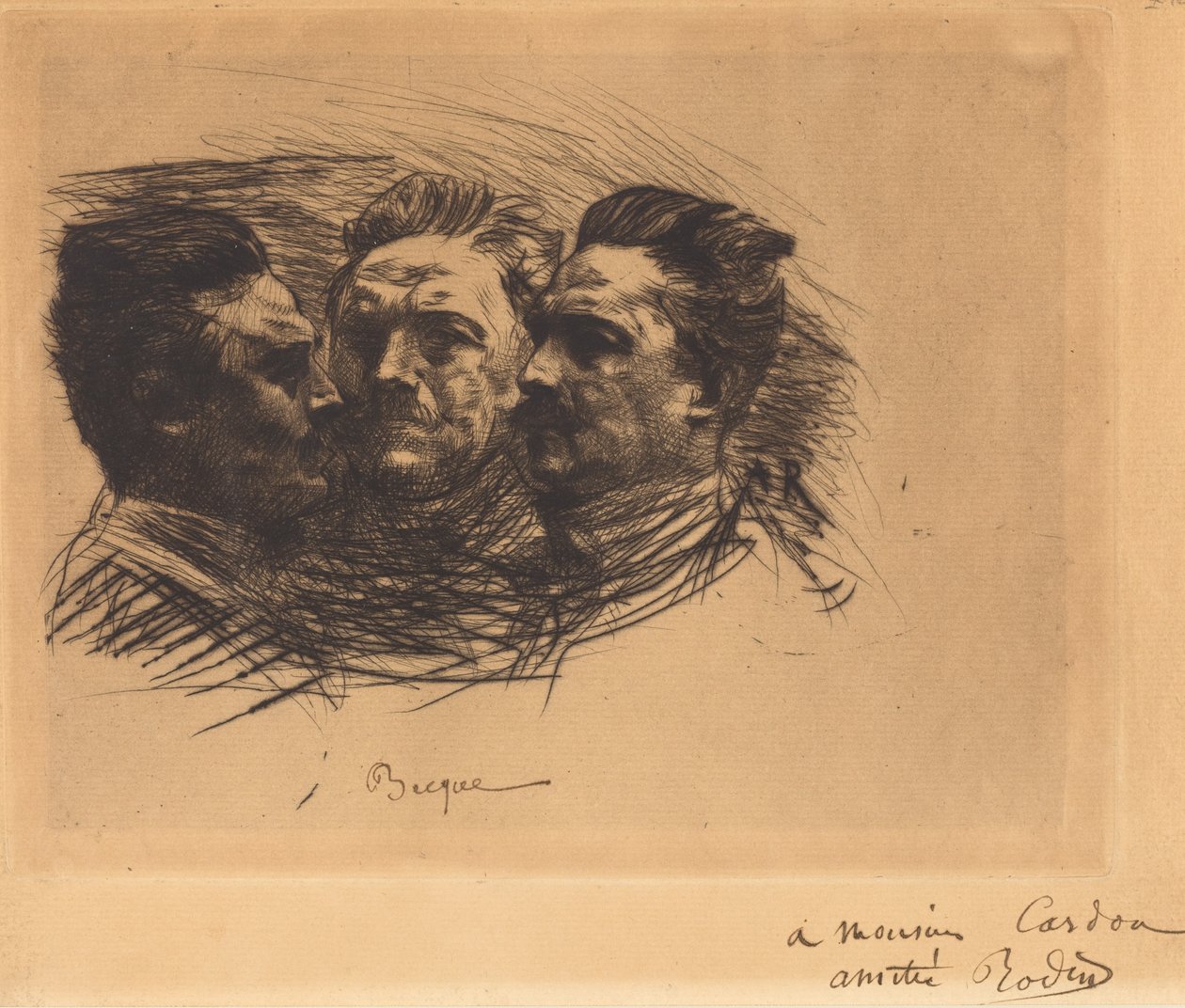 Henri Becque af Auguste Rodin