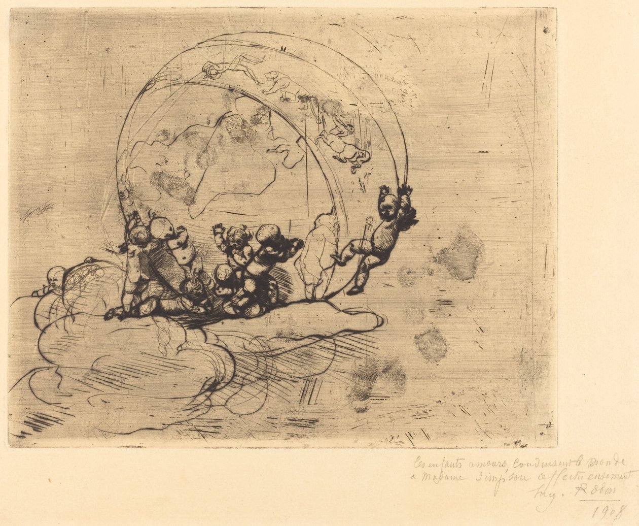 Elsker at vende verden af Auguste Rodin