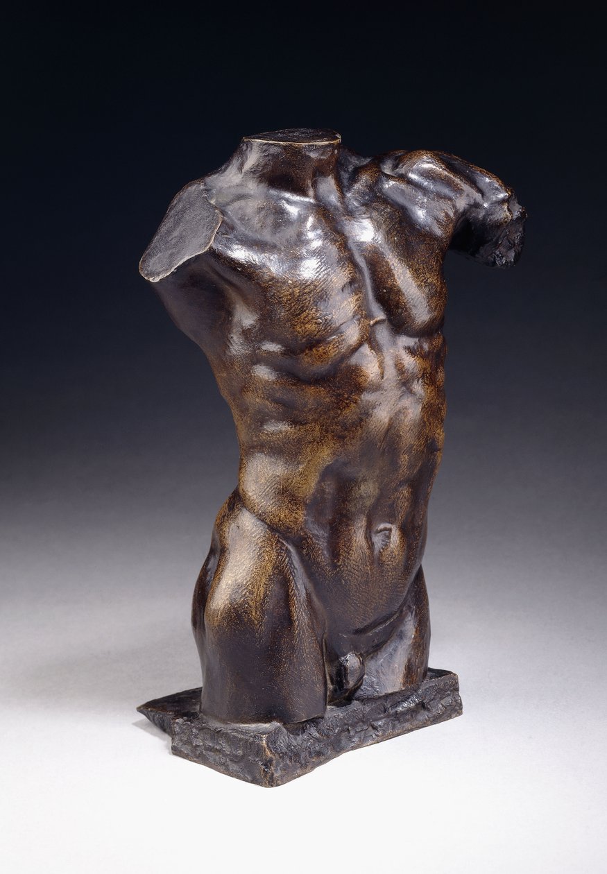 Mand Torso - Ny model, ca. 1885 af Auguste Rodin