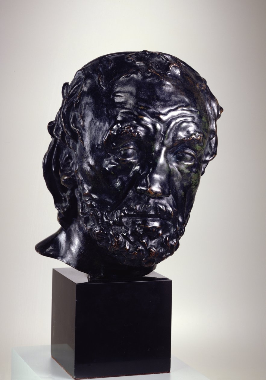 Mand med en brækket næse, før 1864 af Auguste Rodin