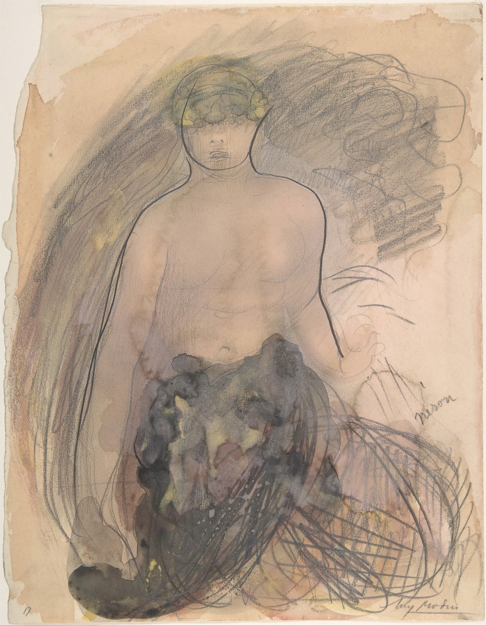 Nero, 1900-1910. af Auguste Rodin