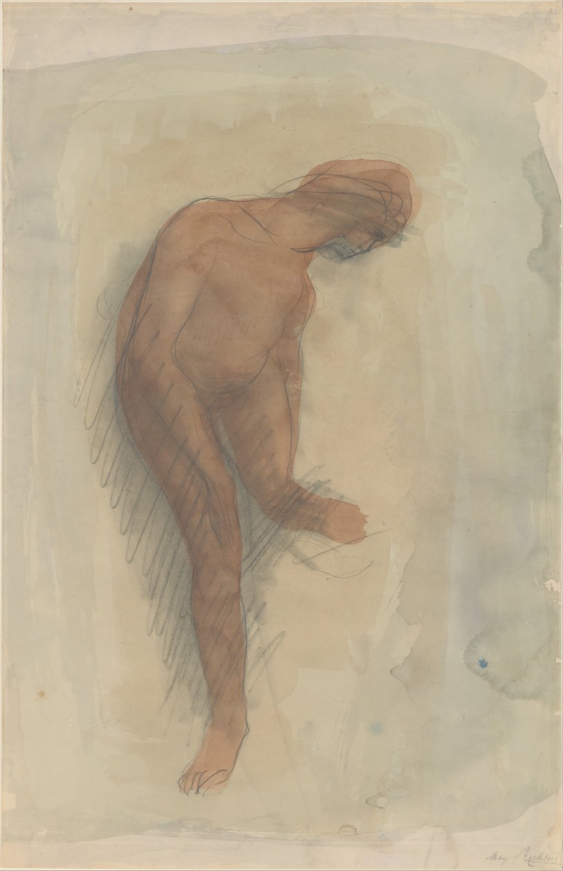 Nøgen kvindeskikkelse med venstre fod, 1900-1912. af Auguste Rodin