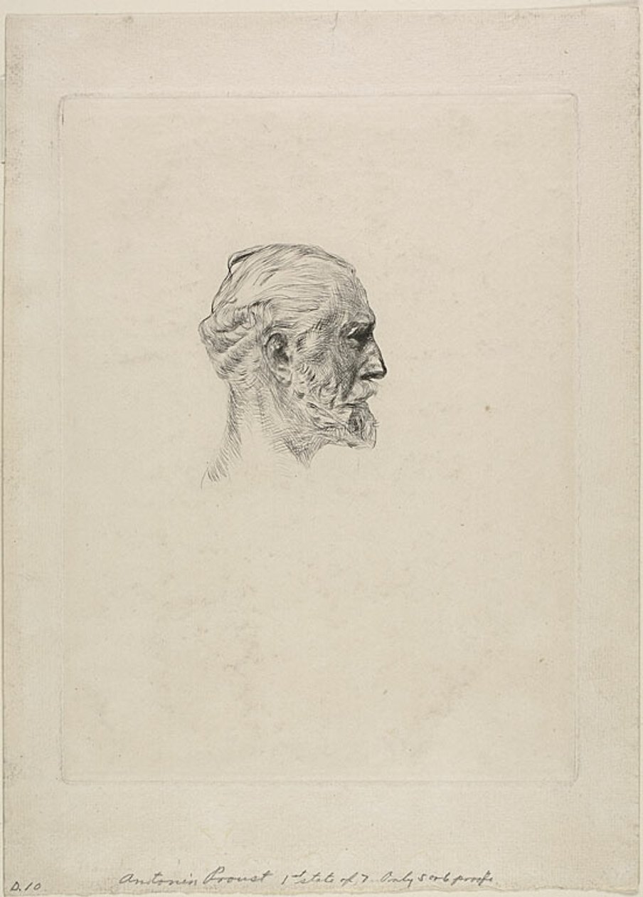 Portræt af Antonin Proust af Auguste Rodin