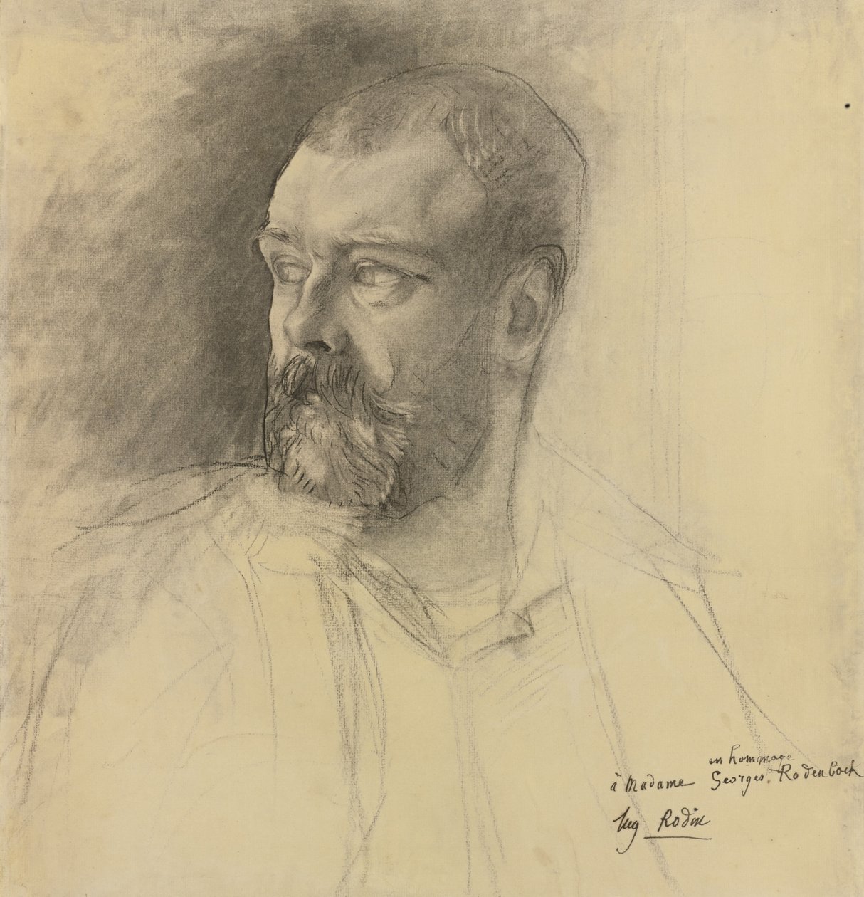 Portræt af Octave Mirbeau 1848-1917, ca 1893 af Auguste Rodin