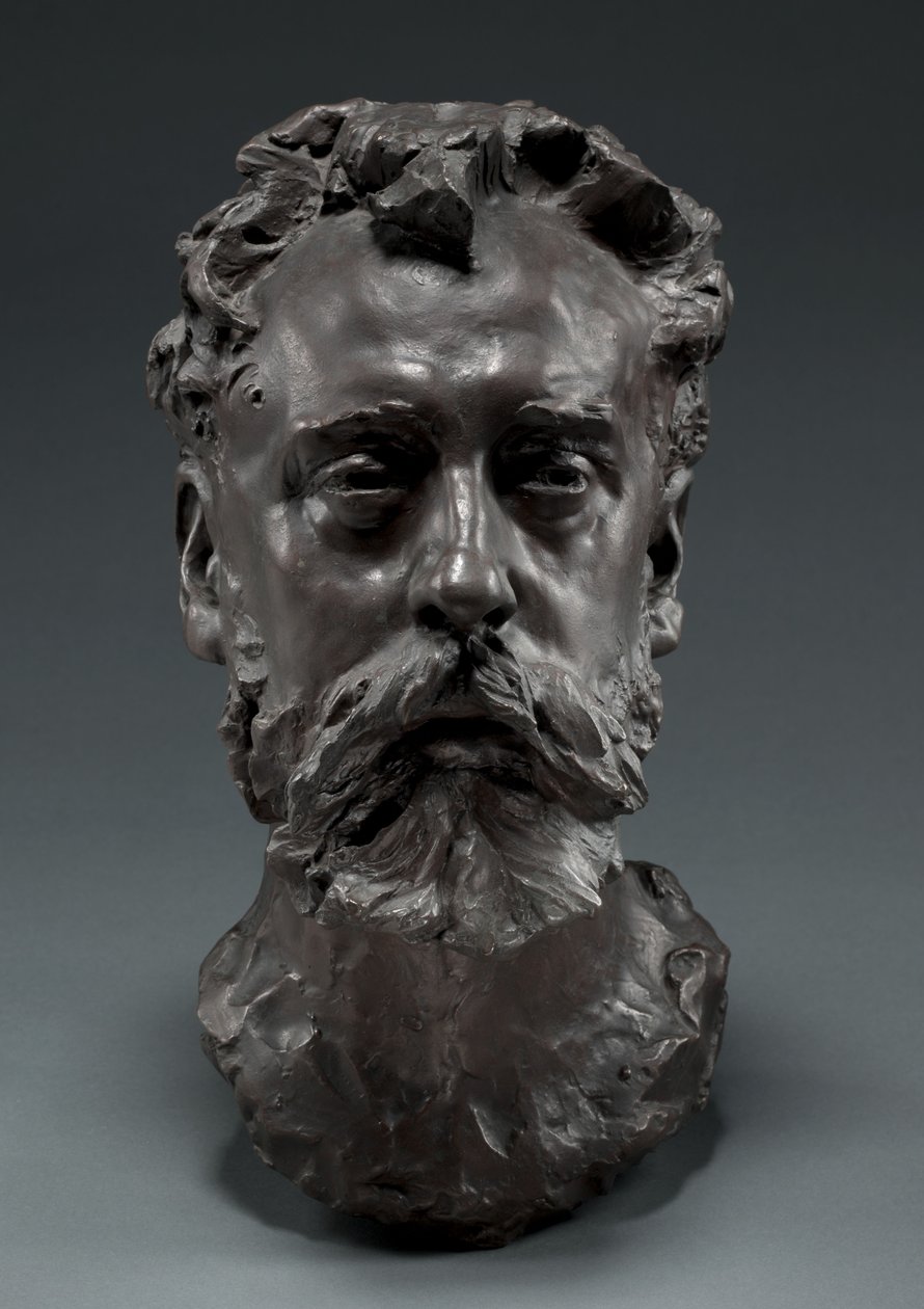 Portræt af William E. Henley, 1882 af Auguste Rodin