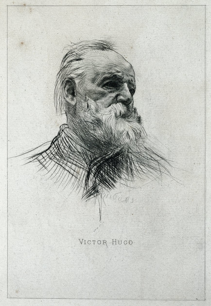 Portræt af forfatteren Victor Hugo af Auguste Rodin