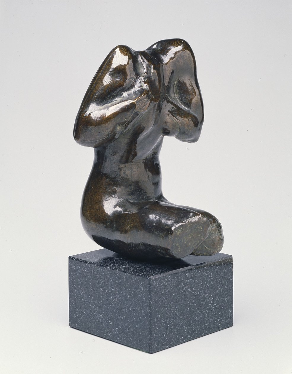 Lille siddende kvindelig torso, moderne støbt (bronze) af Auguste Rodin