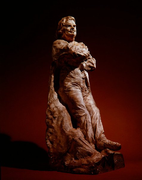 Studie af Balzac i frakke, 1892-95 (gips) af Auguste Rodin