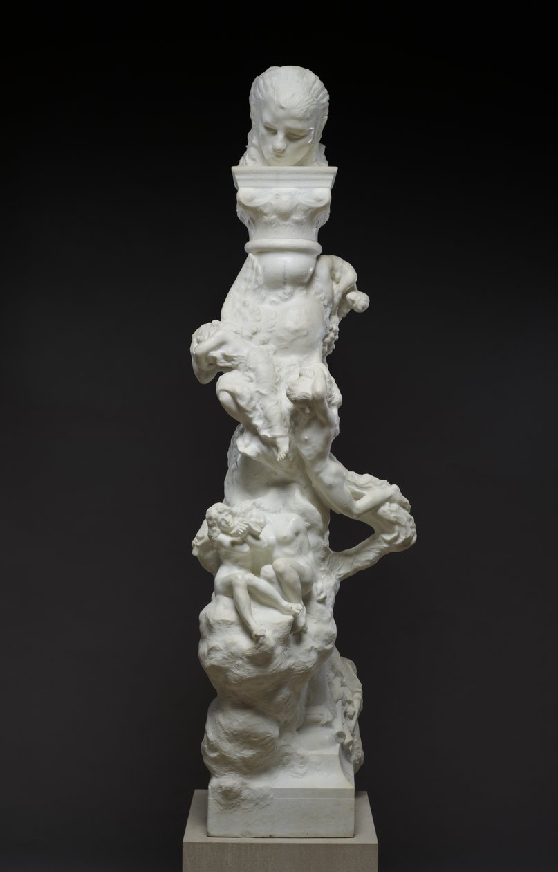 The Poet and the Contemplative Life: The Fenaille Column, 1896dani af Auguste Rodin