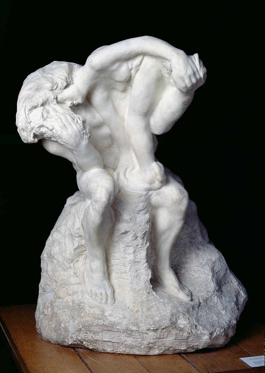 Billedhuggeren og hans muse, 1895 af Auguste Rodin