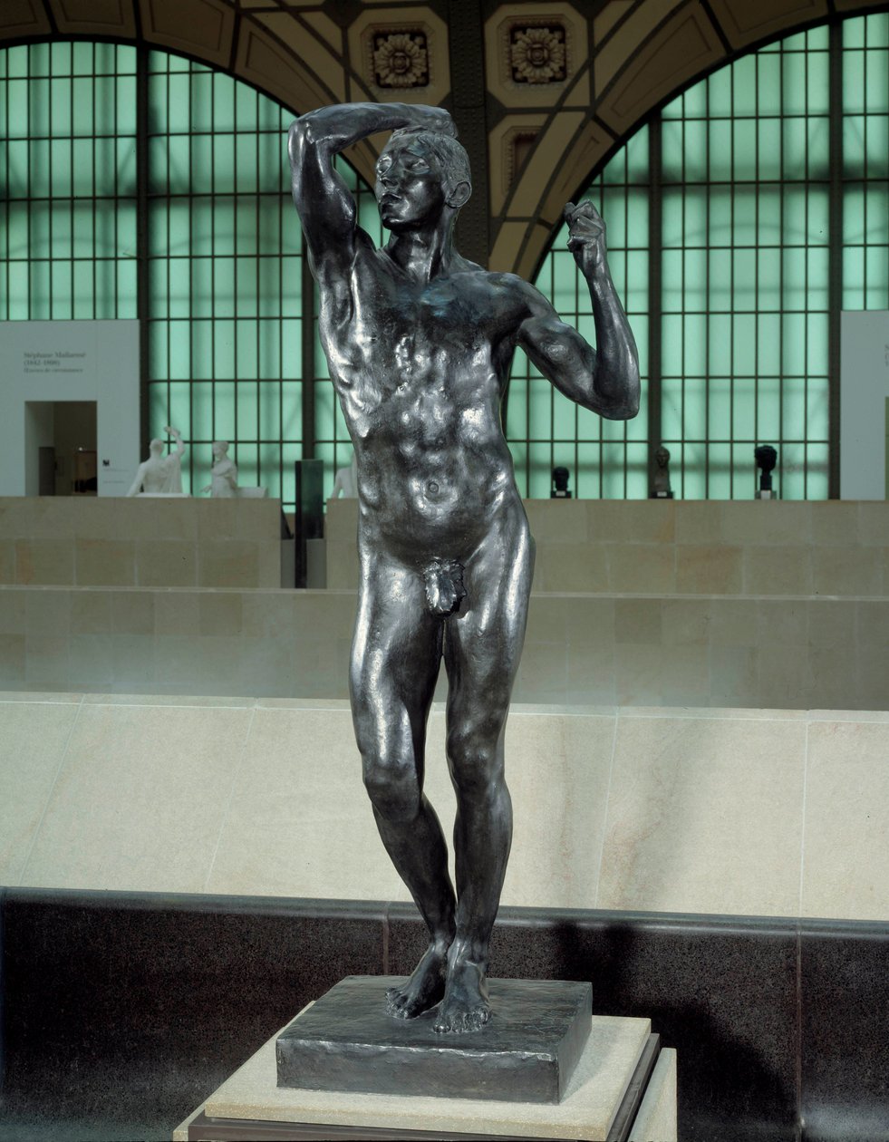 Den frække bronzeskulptur af Auguste Rodin (1840-1917) Dim. 178 x 59 x 61,5 cm. Efter 1877. Musee d