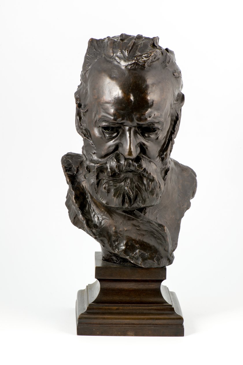 Victor Hugo (bronzestøbt efter originalen fra 1886) (bronze) af Auguste Rodin