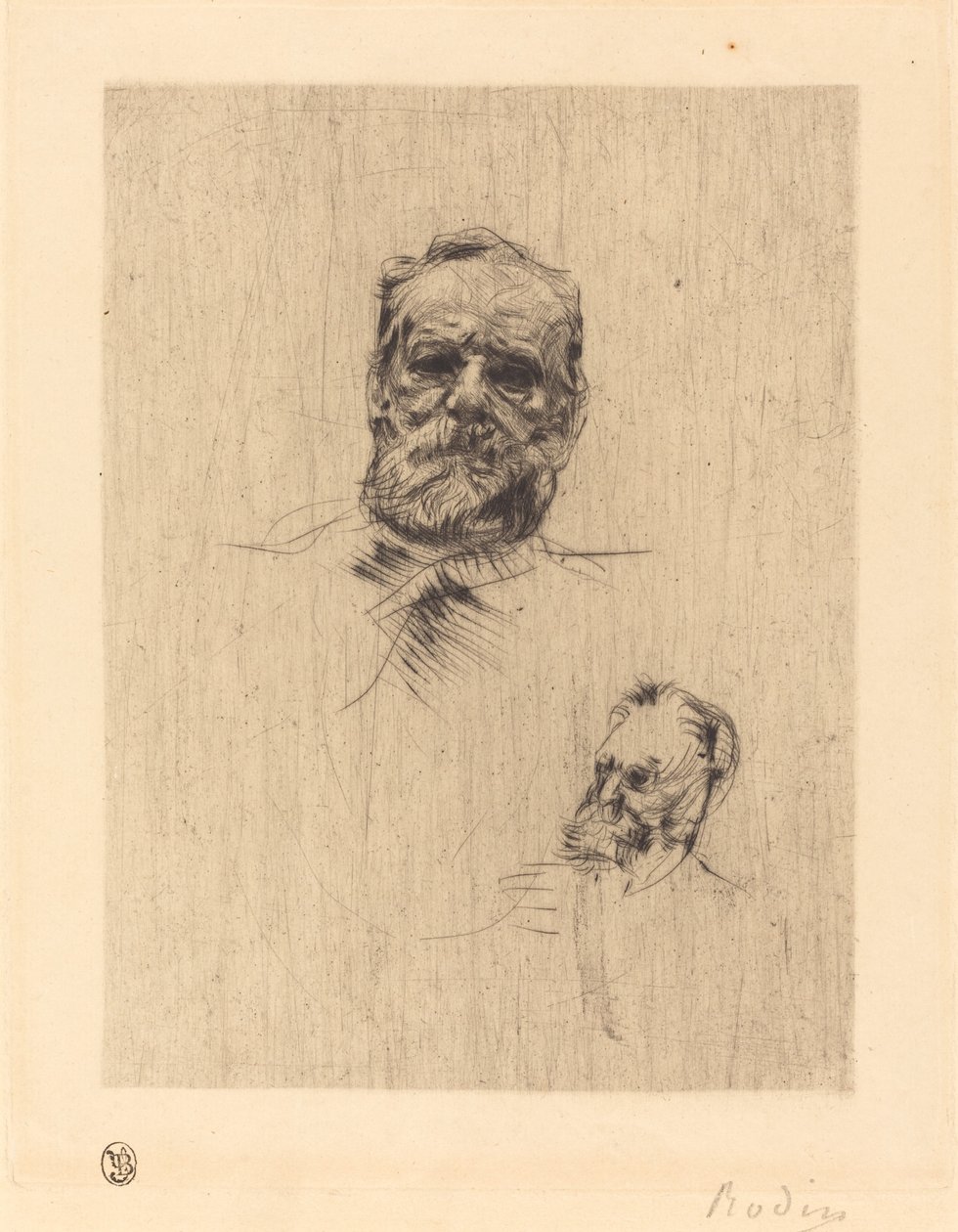 Victor Hugo, DeFace, 1886. af Auguste Rodin