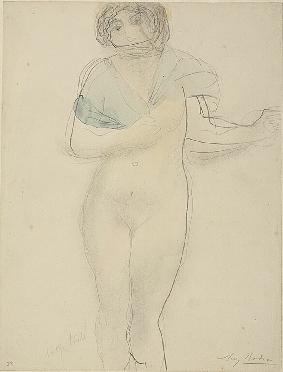 Kvinde med sjal af Auguste Rodin