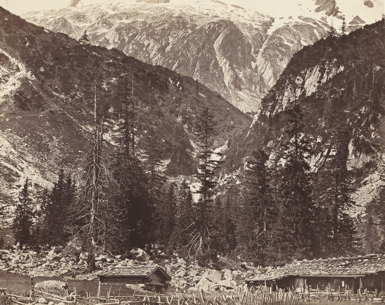 Chalet de Handeck, Hasli Valley, kanton Bern, Schweiz, ca. 1860 af Auguste Rosalie Bisson