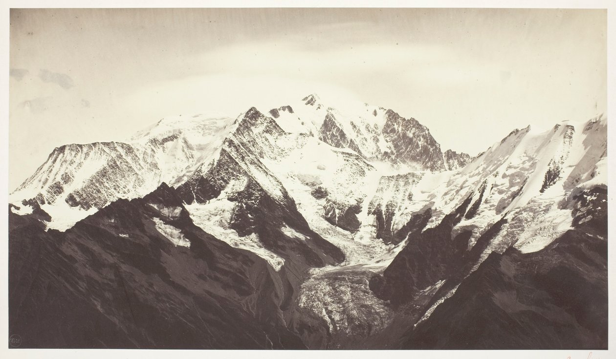 Savoie 46, Mont-Blanc, Set fra Mont-Joli af Auguste Rosalie Bisson
