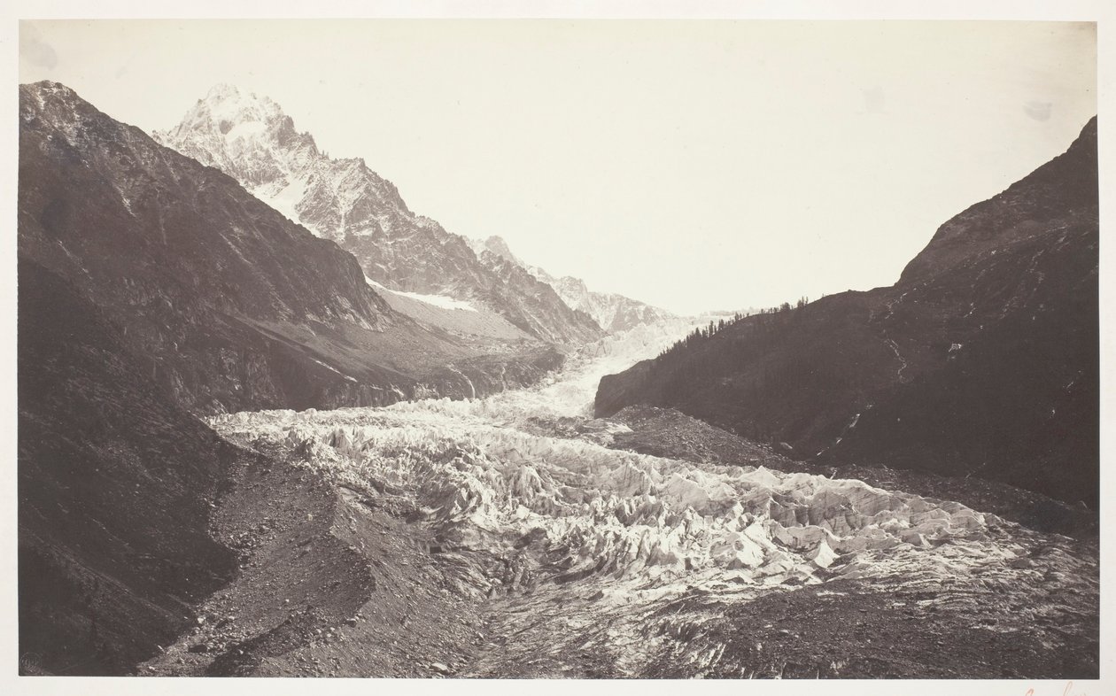 Savoie 48. Aiguille et glacier d’Argentières (Savoy 48. Nålen og Argentières-gletsjeren) af Auguste Rosalie Bisson
