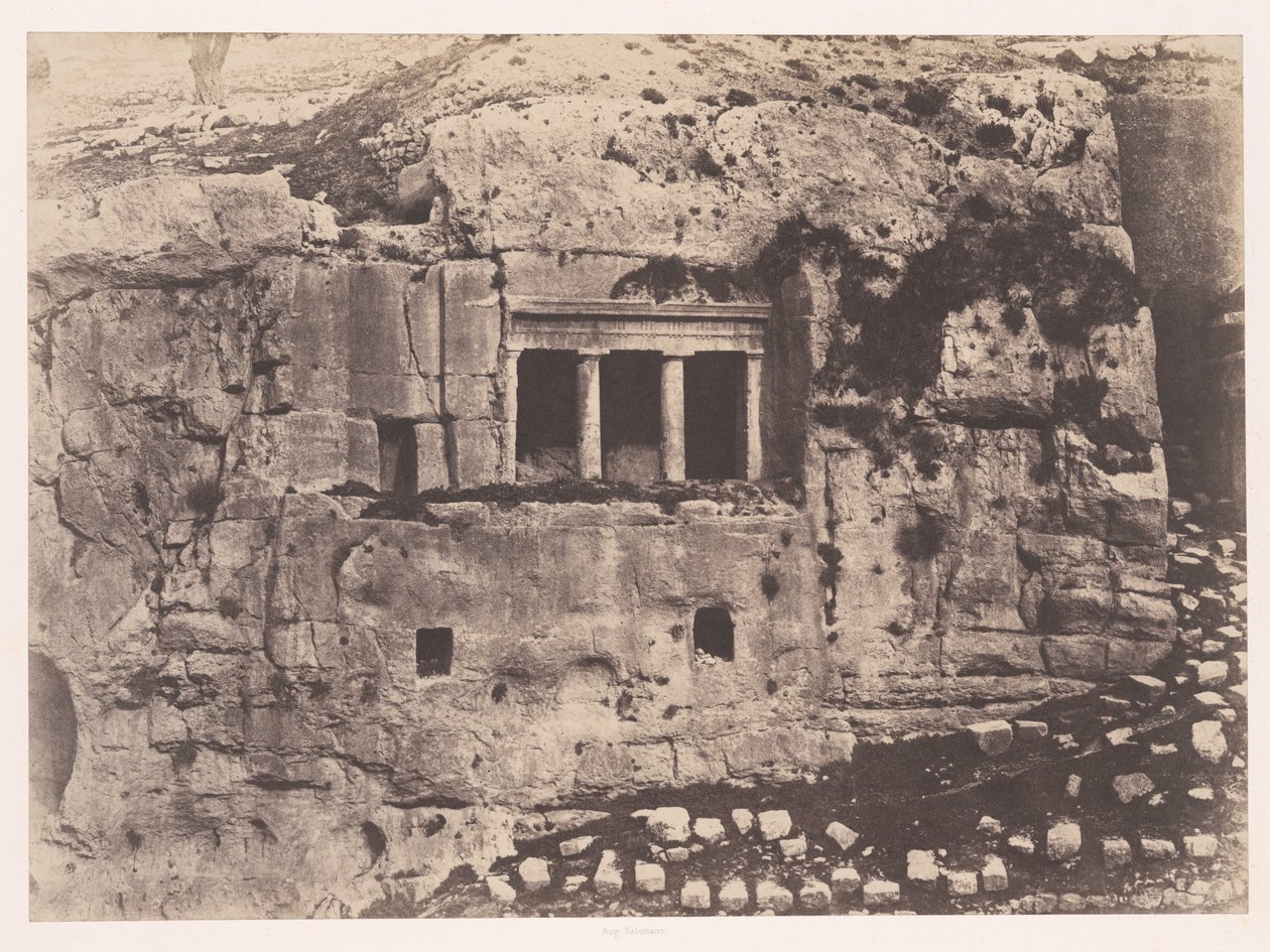 Jerusalem, Josafats dal, Sankt Jakobs grav af Auguste Salzmann