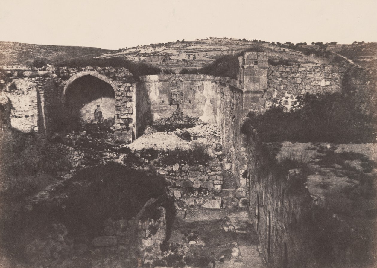 Jérusalem: Église de Sainte Marie Madeleine (Jerusalem: Church of St. Mary Magdalene),1854 (foto) af Auguste Salzmann
