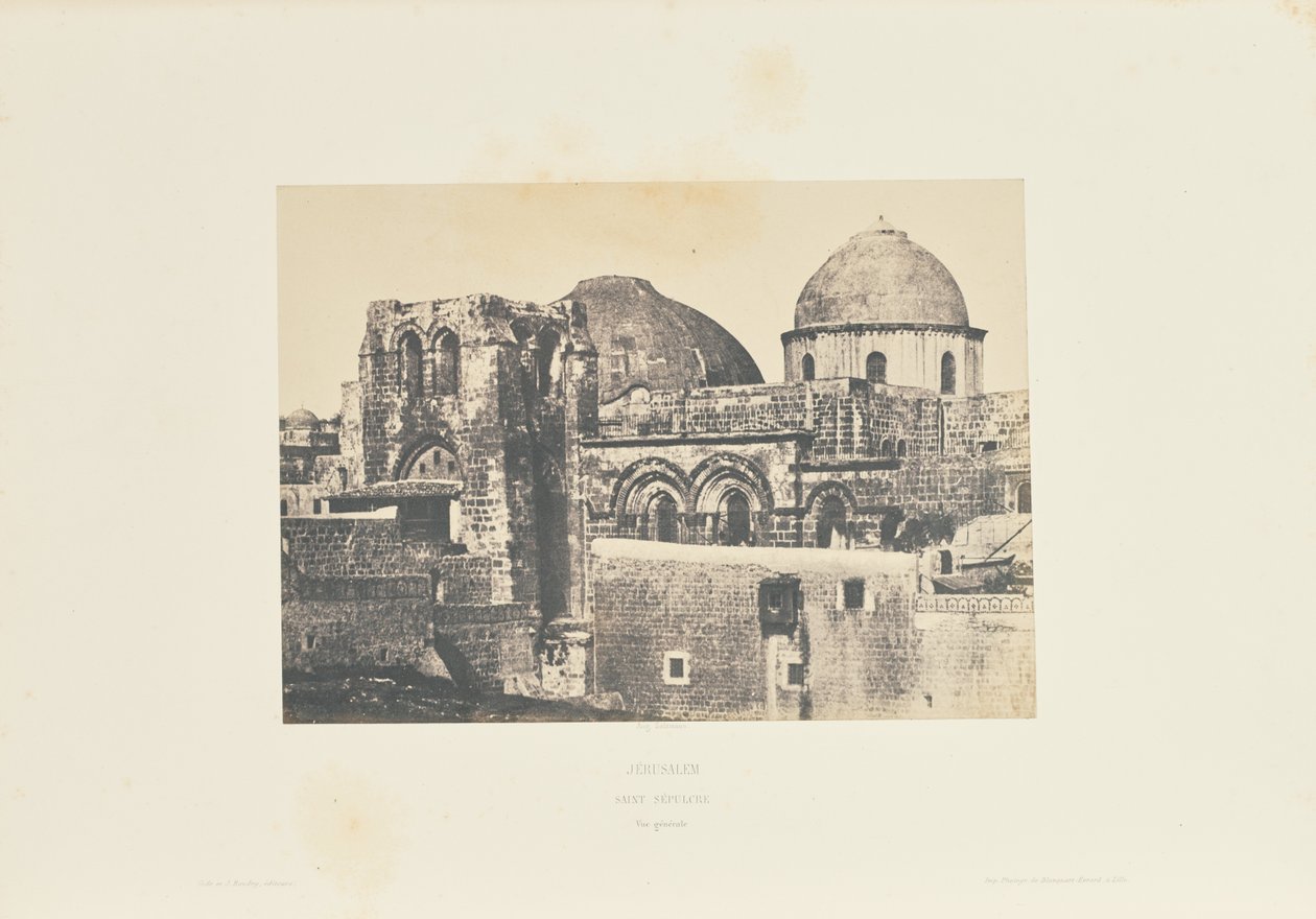 Jerusalem. Den hellige grav. Generelt billede. af Auguste Salzmann