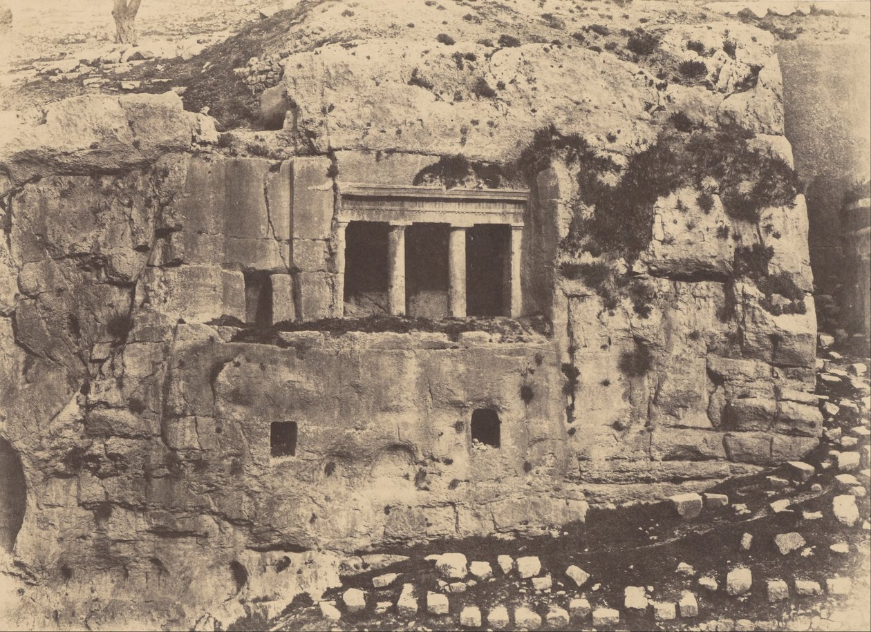 Jerusalem. Josafats dal. Jakobs grav af Auguste Salzmann