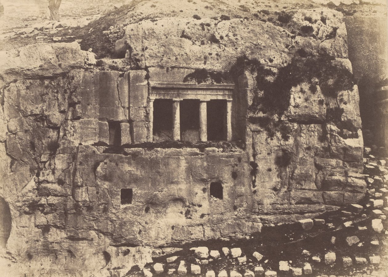 Jerusalem. Josafats dal. Jakobs grav af Auguste Salzmann