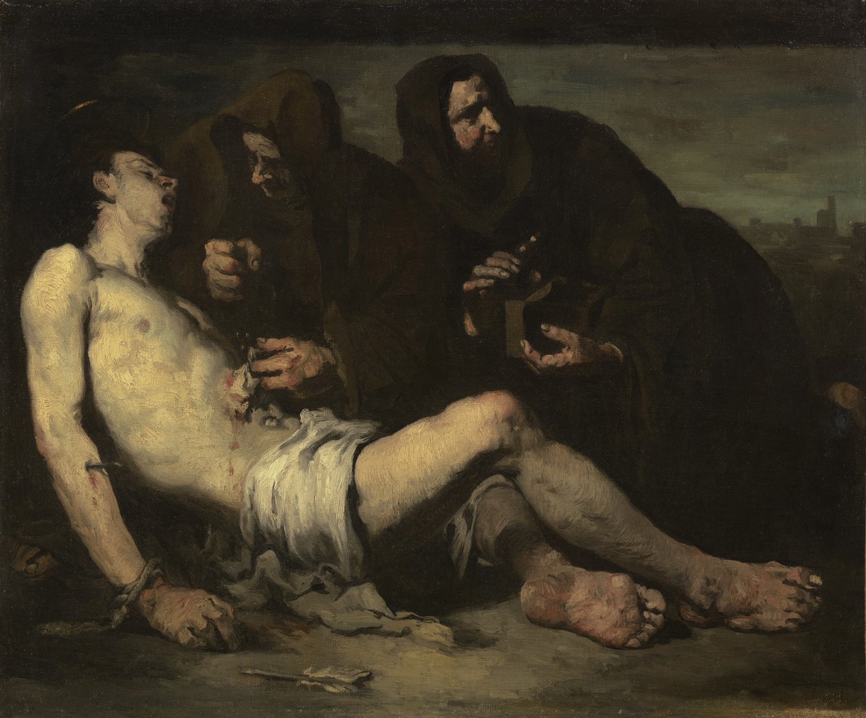 Sankt Sebastian, martyr, ca. 1865 af Auguste Theodule Ribot