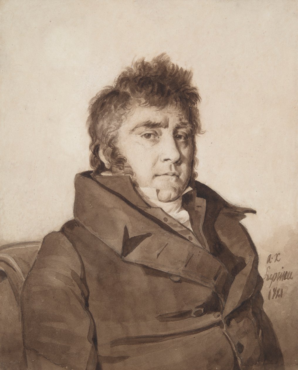 Portræt af kunstneren af Auguste Xavier Leprince