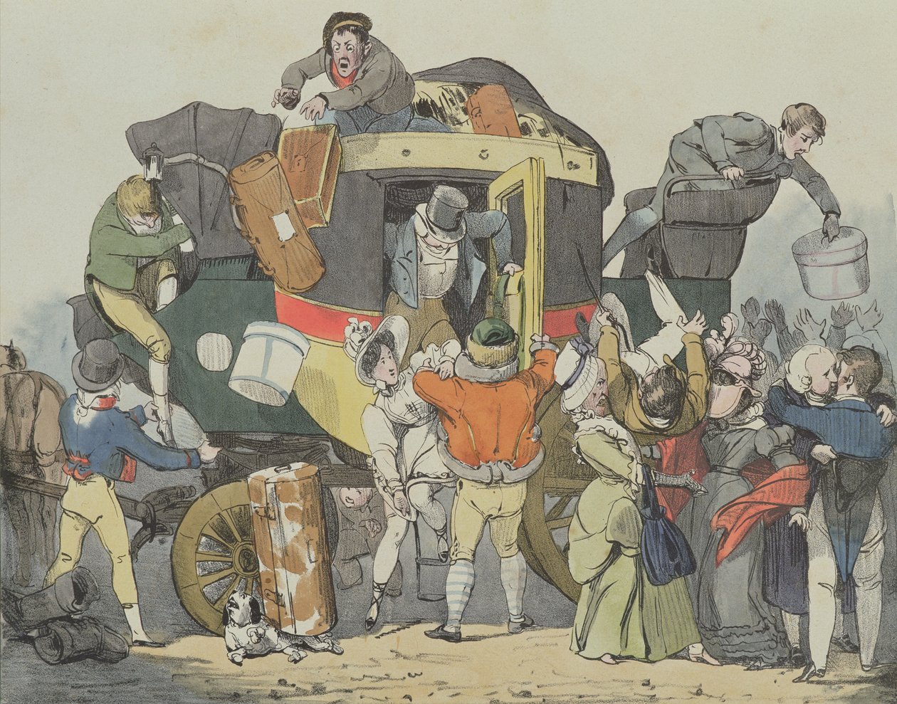Ulejligheden, 1826 af Auguste Xavier Leprince