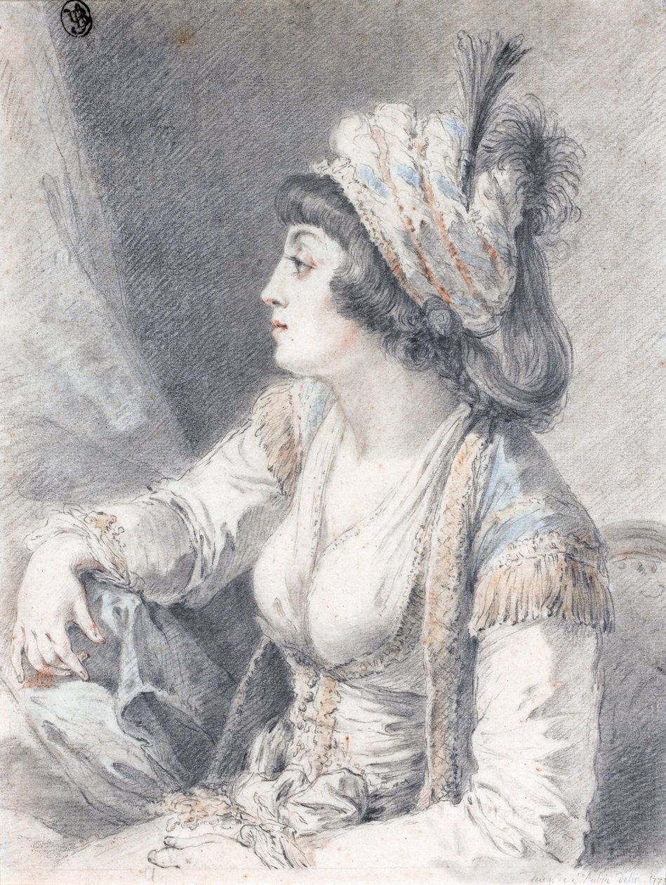 Valideret eller Sultana -moren af Augustin de Saint Aubin