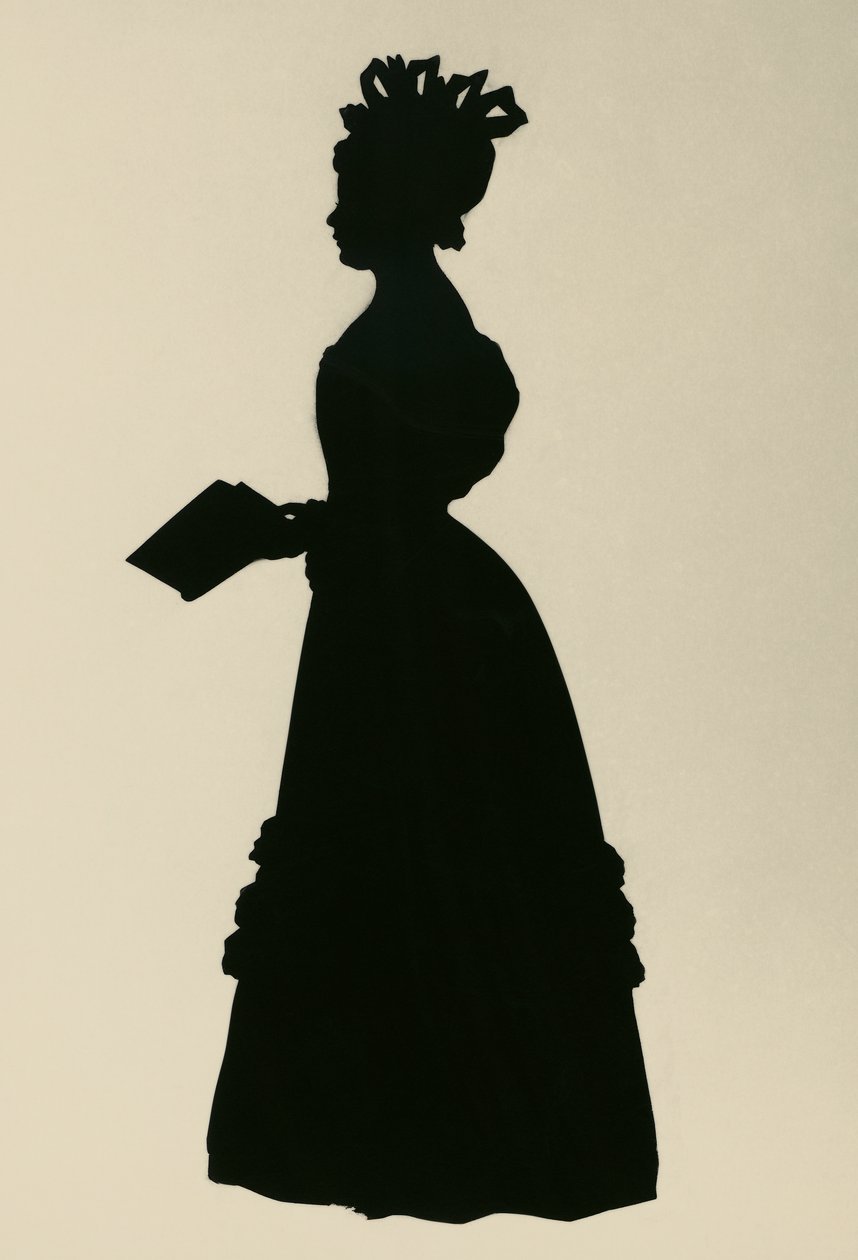 Silhuet af Susan Edmonstone Ferrier, kaldet Susan Ferrier (1782-1854), skotsk forfatter, ca 1830, af Augustin Edouart (1789-1861) af Augustin Amant Constant Fidele Edouart