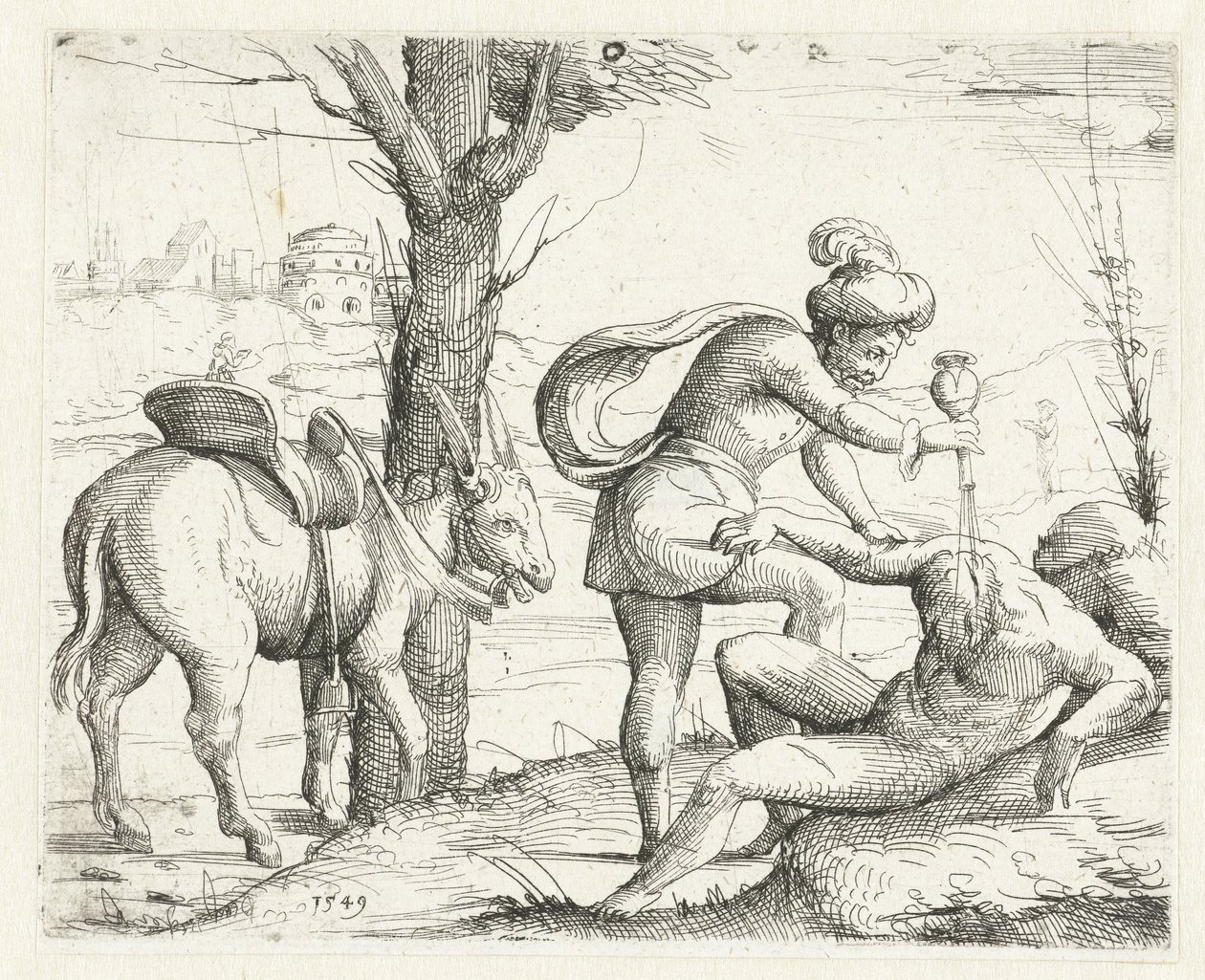 barmhjertige samaritaner Gamle og Nye Testamentes konkordans (serietitel) Concordants alt und news Testaments (serietitel) af Augustin Hirschvogel