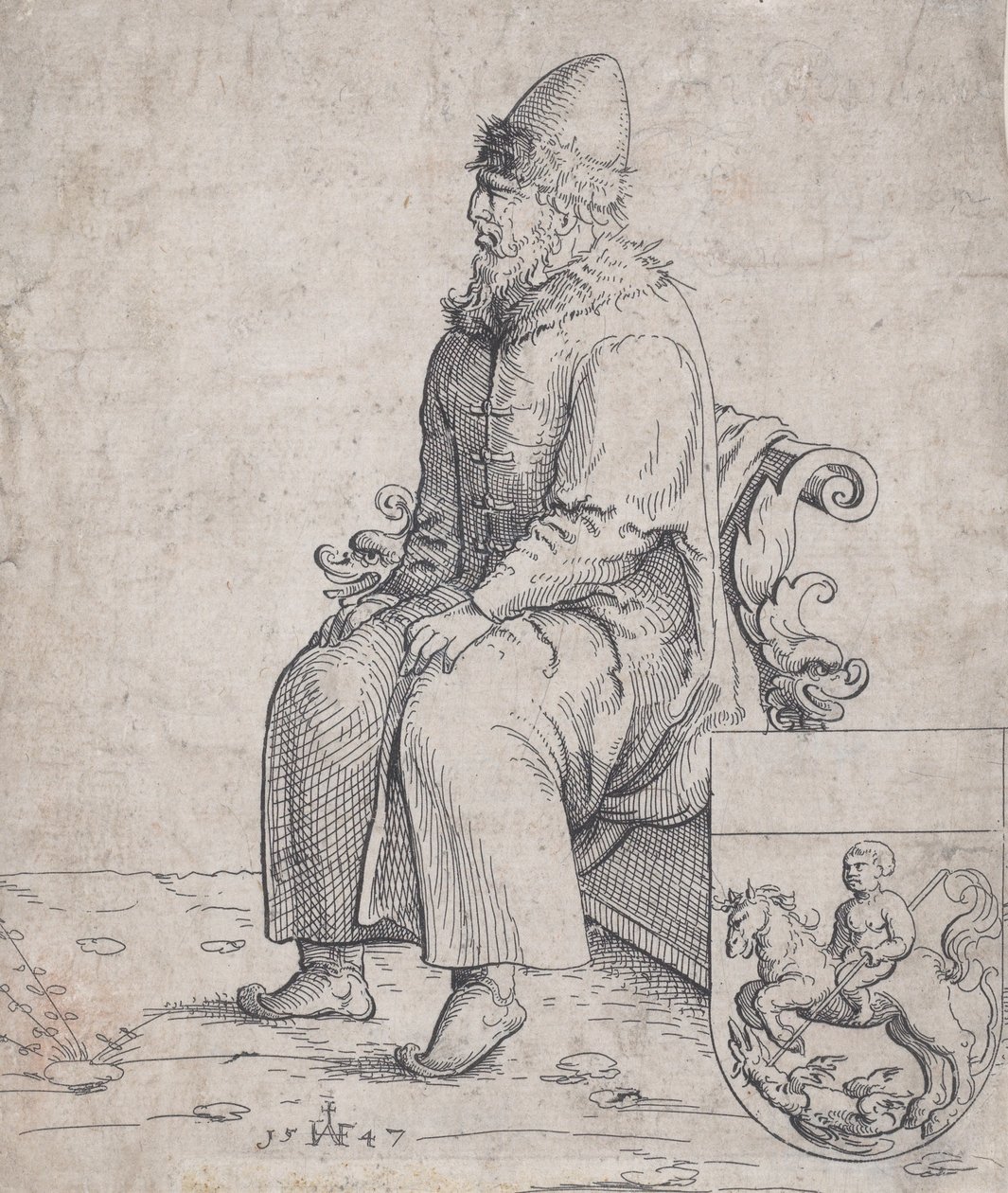 Basil Basilius, storhertug af Rusland, 1547. af Augustin Hirschvogel