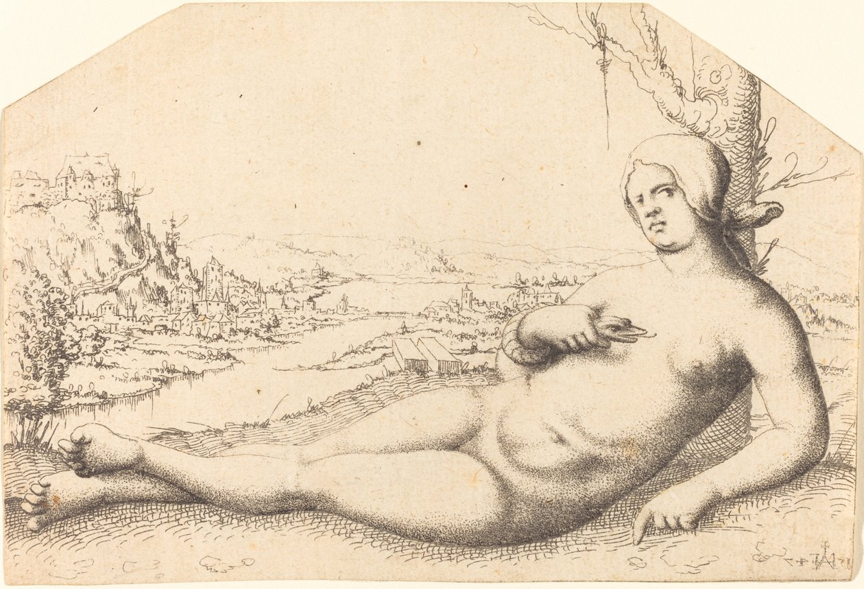 Kleopatras død af Augustin Hirschvogel